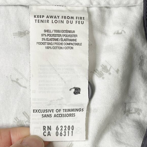 Puma Mens 30 Golf Tech Performance Shorts Charcoal Gray Tonal Print Flat Front - Picture 6 of 8